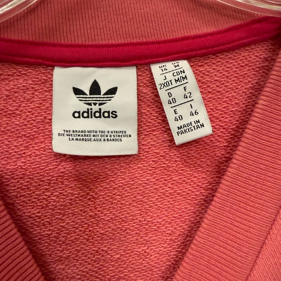 Adidas crewneck sweatshirt pink NWOT - Picture 2 of 8